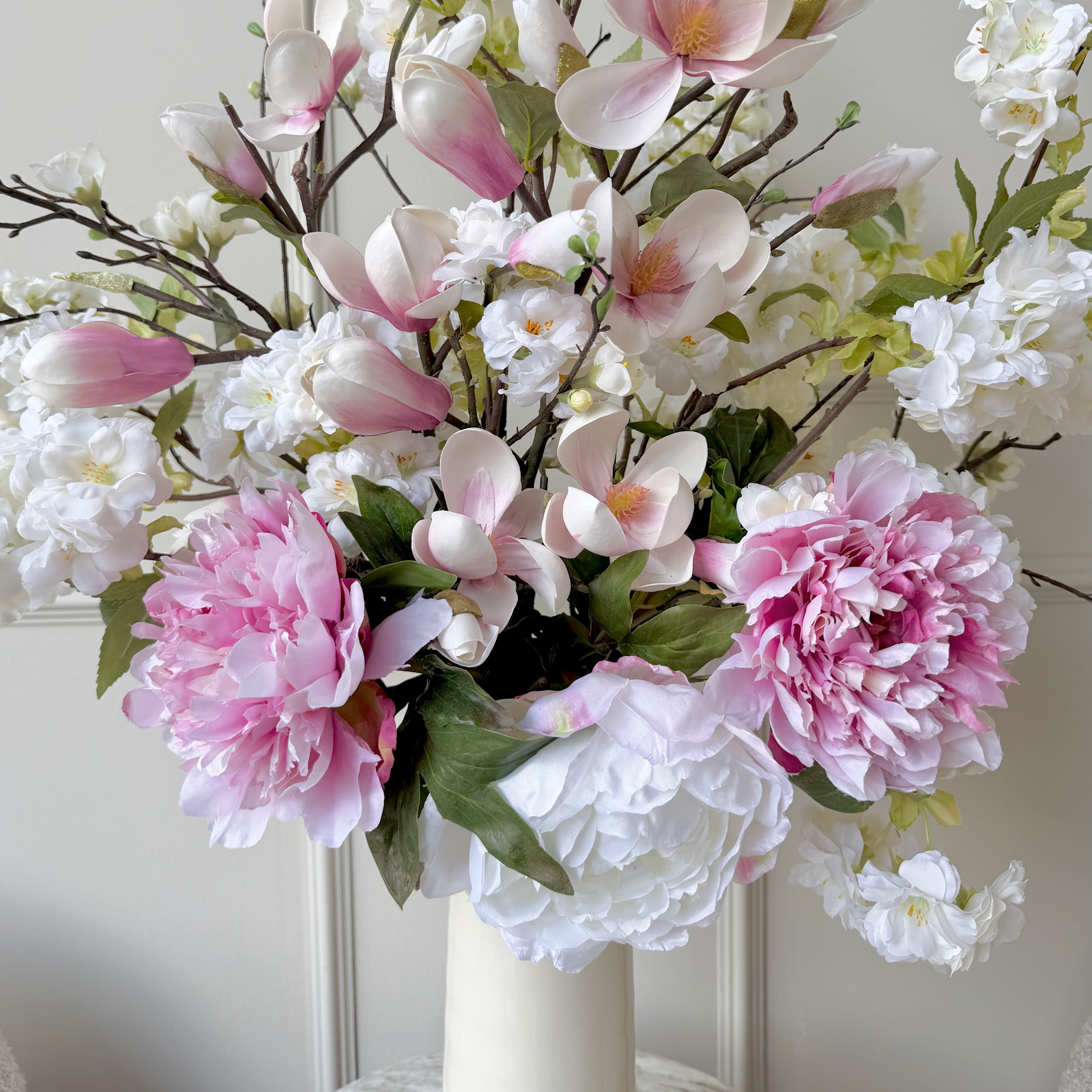 Realistic Spring Bloom Artificial Flower Arrangement by The Faux Flower Company