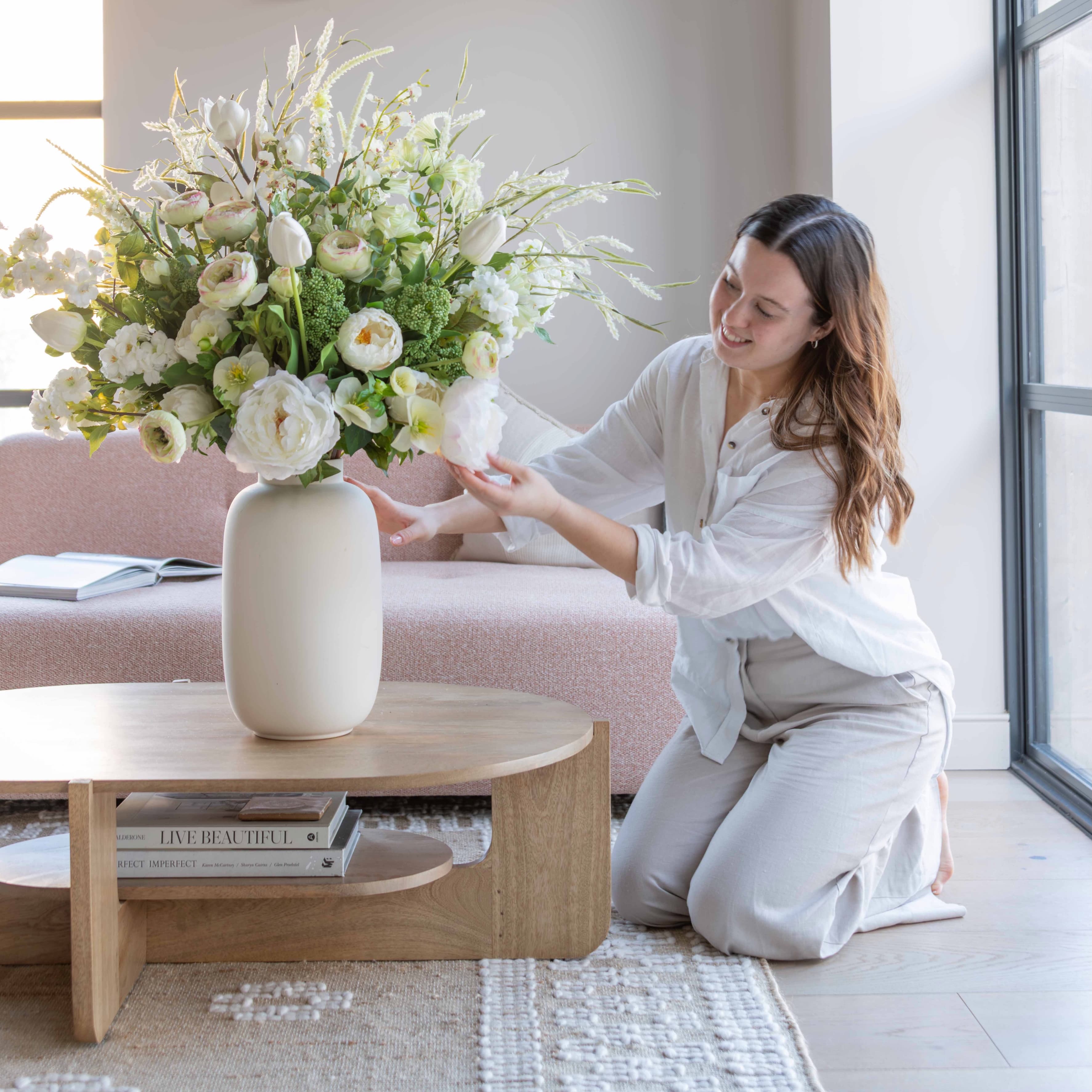 Realistic Spring Splendour Artificial Flower Arrangement by The Faux Flower Company