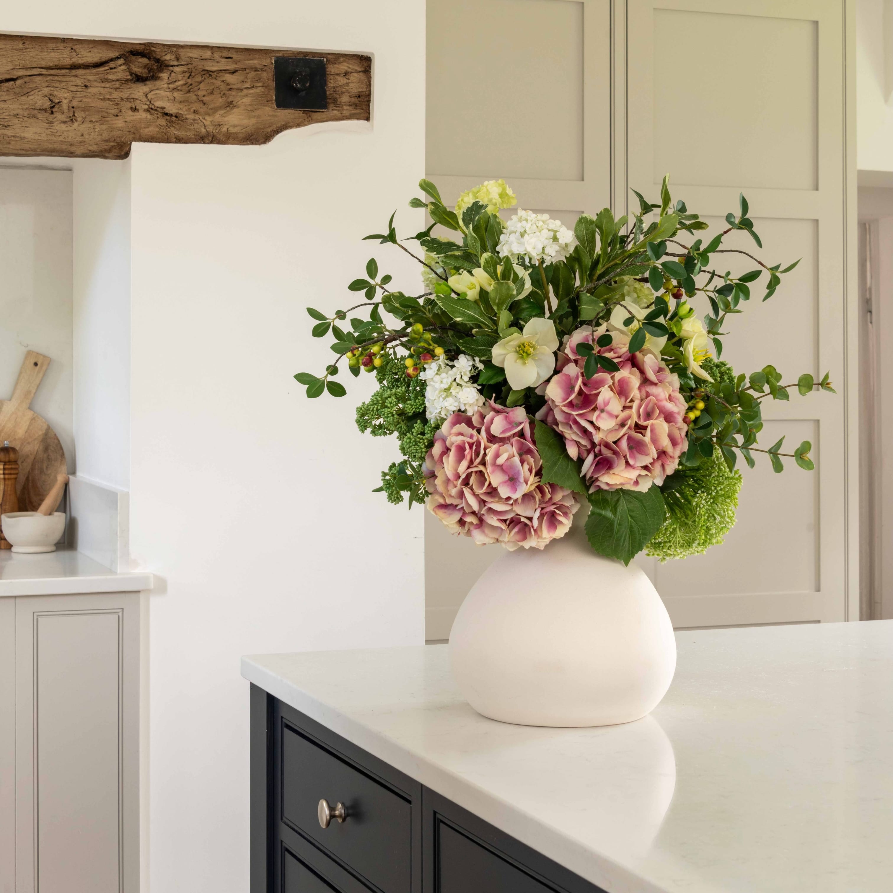 Realistic Summer Aura Artificial Flower Arrangement by The Faux Flower Company