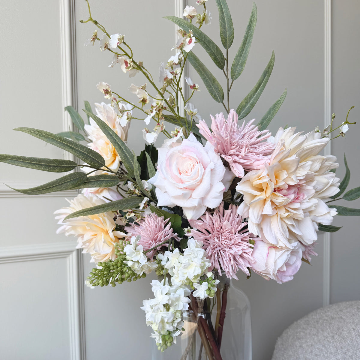 Realistic Summer Bloom Artificial Flower Arrangement by The Faux Flower Company