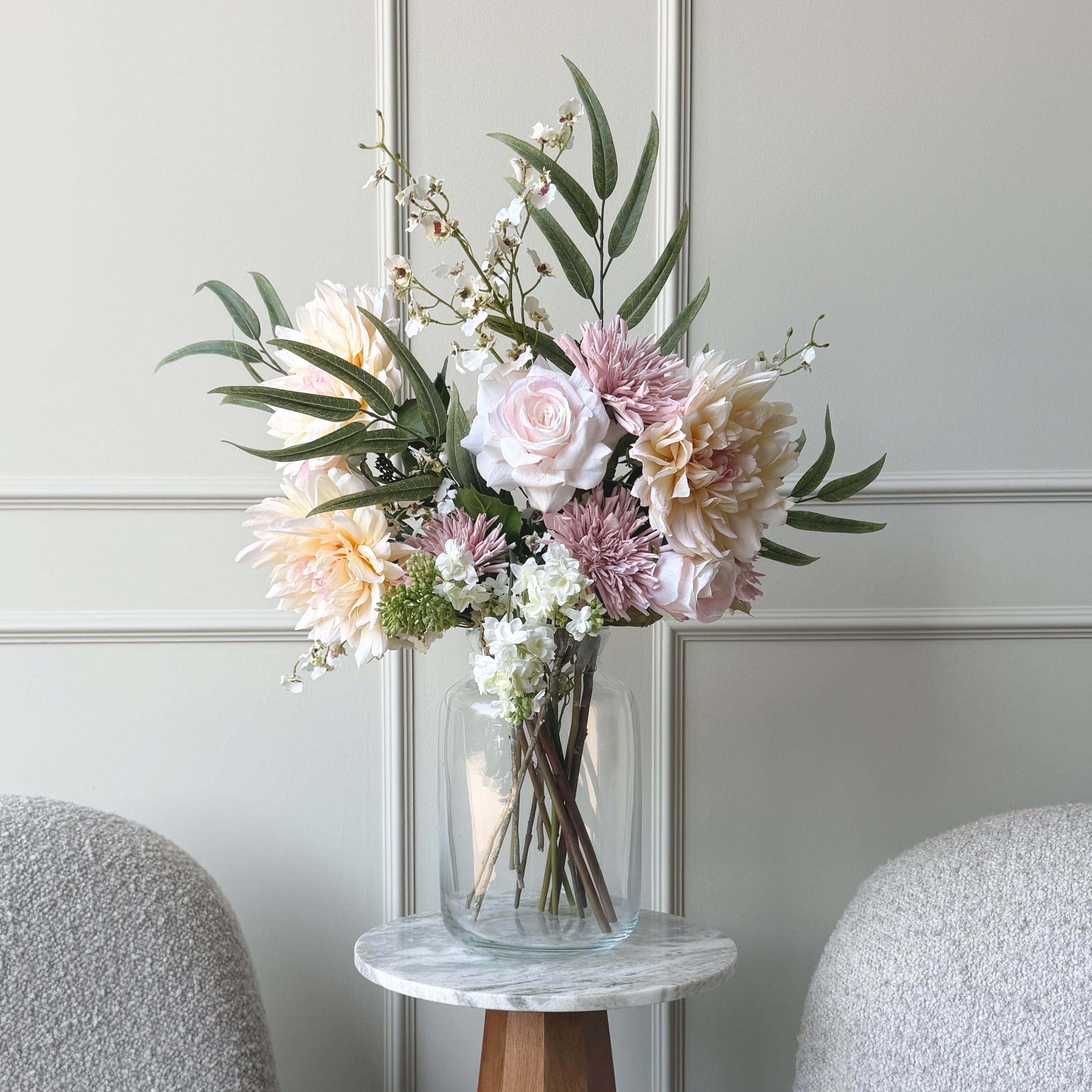 Realistic Summer Bloom Artificial Flower Arrangement by The Faux Flower Company