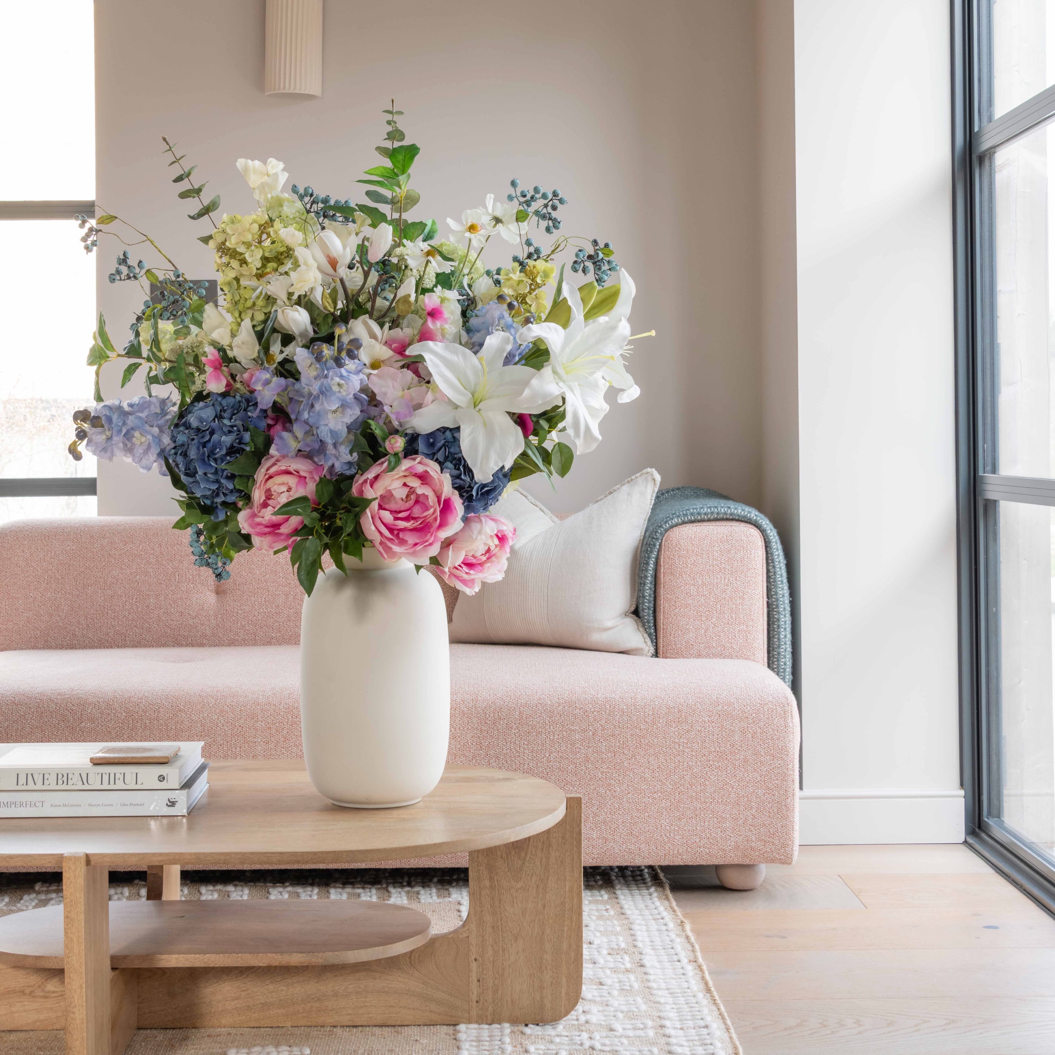 Realistic Summer Splendour Artificial Flower Arrangement by The Faux Flower Company