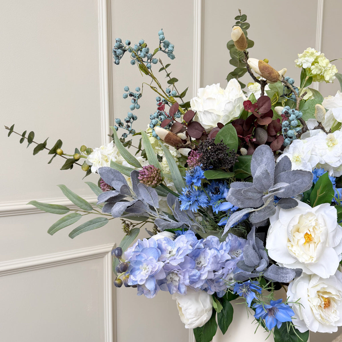 Realistic Under Parisian Skies Artificial Flower Arrangement by The Faux Flower Company