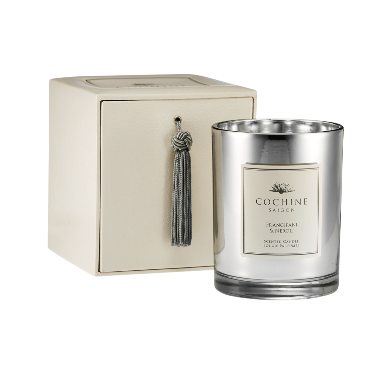 Cochine Home Fragrances of Cochines luxury scented candles and Cochine reed diffuers in Cochine Frangipani & Neroli Candle