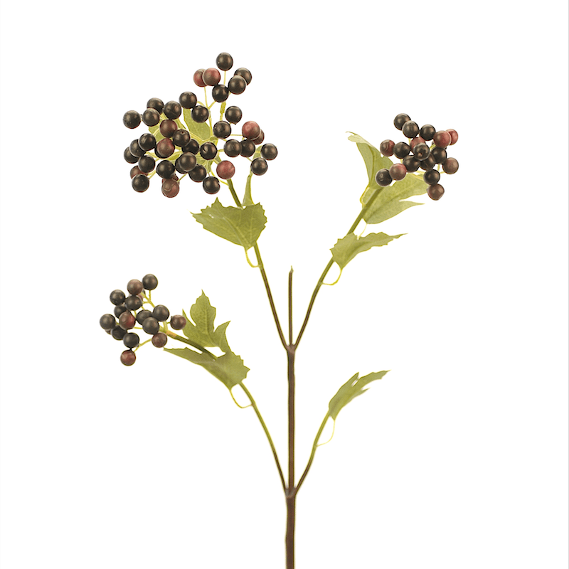 Artificial flowers luxury lifelike faux Artificial Black Berries realistic silk single stems buy online from The Faux Flower Company