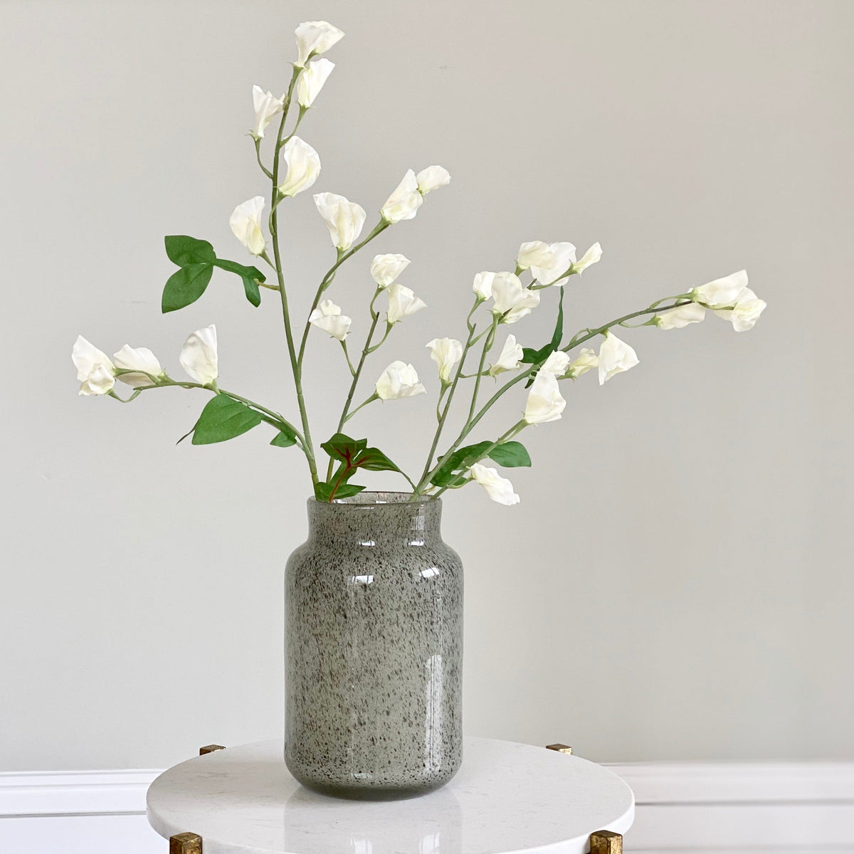 Realistic Artificial Cream Tall Sweet Pea ABX9280WH by The Faux Flower Company