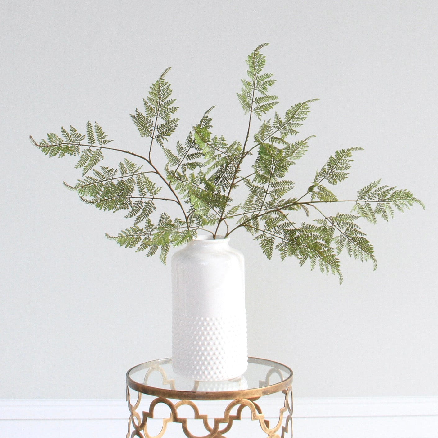 Artificial flowers luxury lifelike faux Artificial Green Bracken Fern realistic silk single stems buy online from The Faux Flower Company