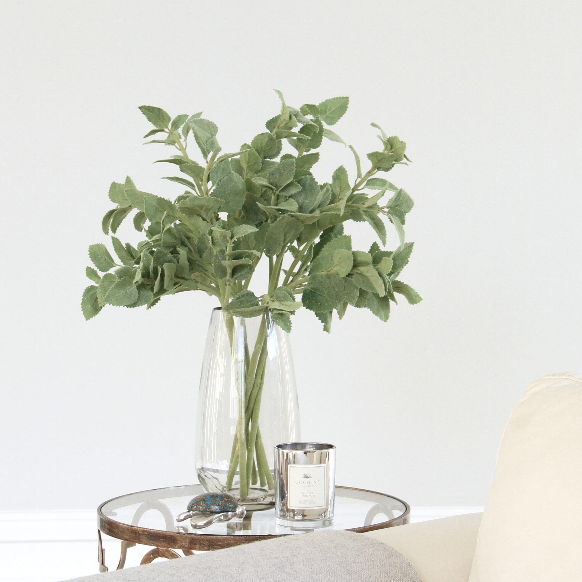 Artificial flowers luxury lifelike faux Artificial Green Nettle Leaves realistic silk single stems buy online from The Faux Flower Company