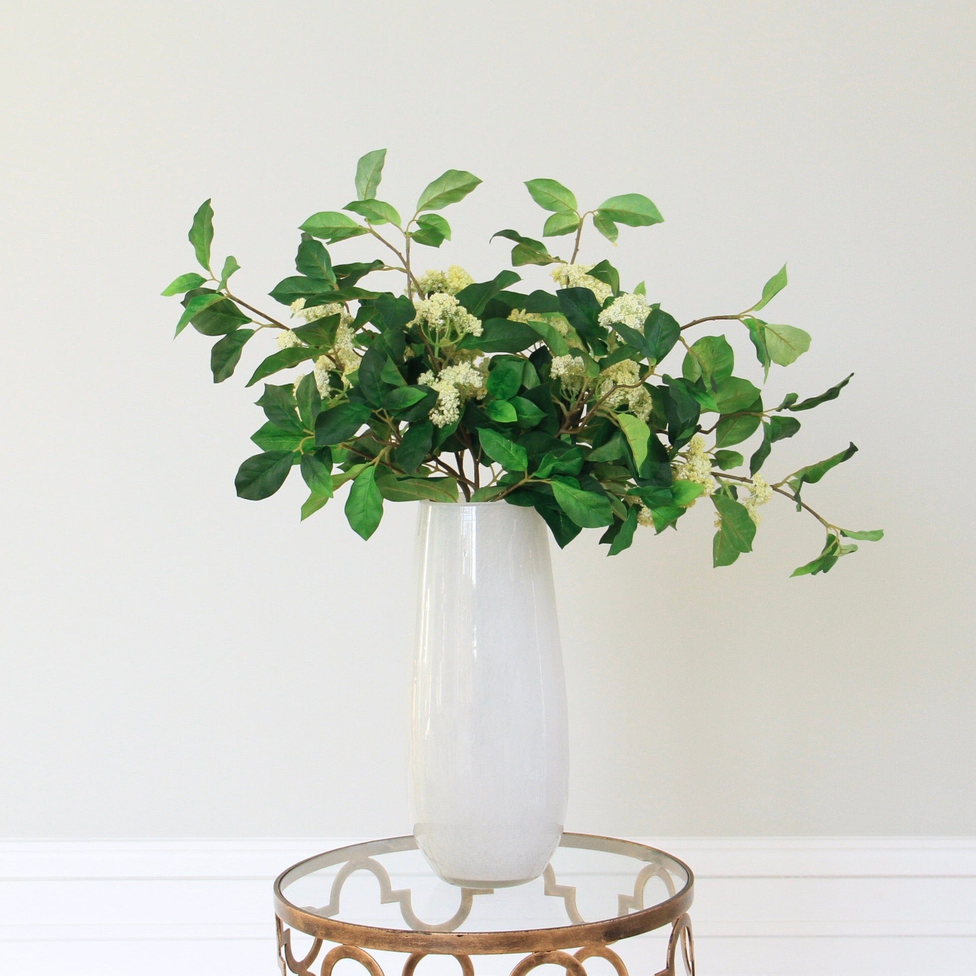 Artificial flowers luxury lifelike faux Artificial Green Queen Anne's Lace Spray realistic silk single stems buy online from The Faux Flower Company