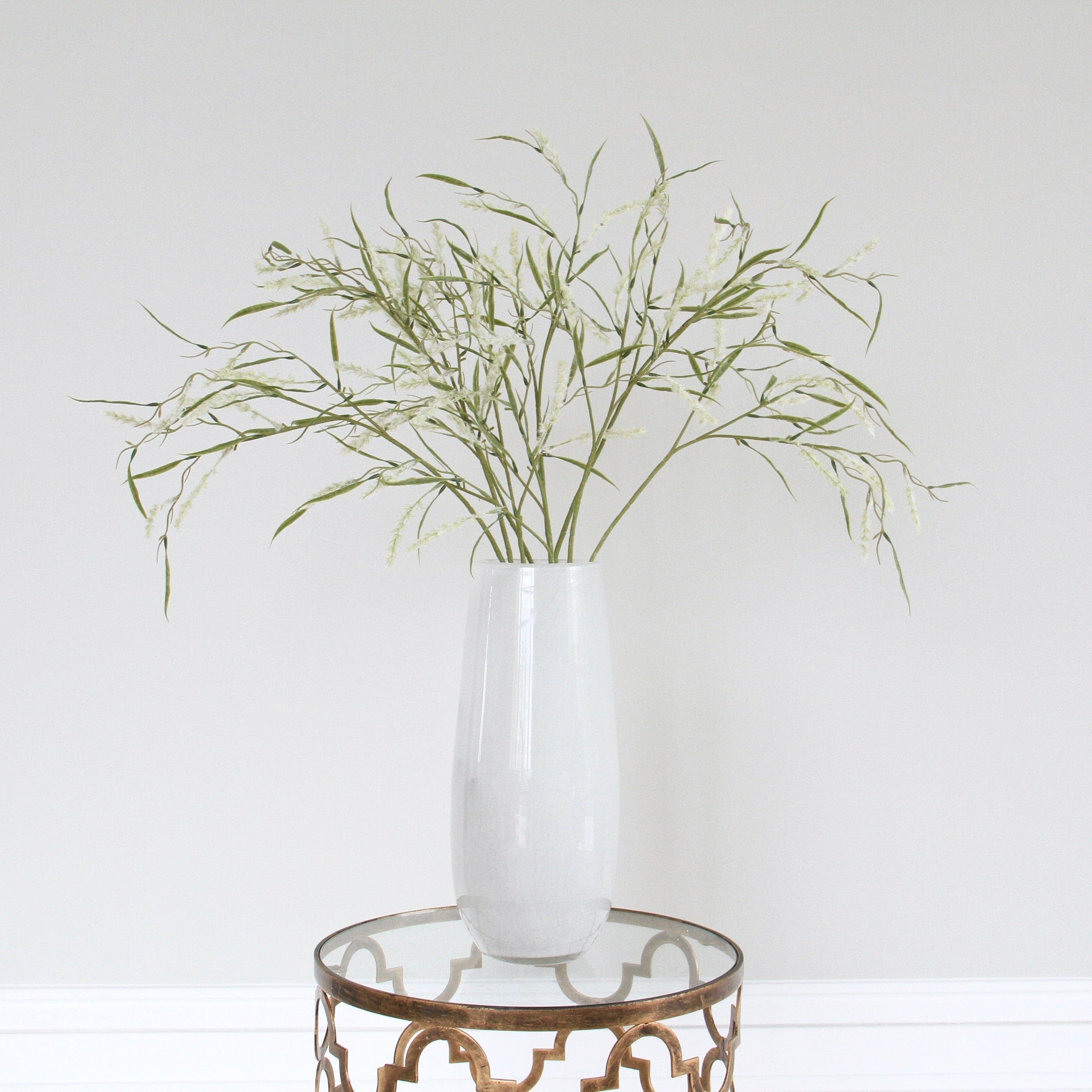 Artificial flowers luxury lifelike faux Artificial Green Tall Foxtail Grass realistic silk single stems buy online from The Faux Flower Company