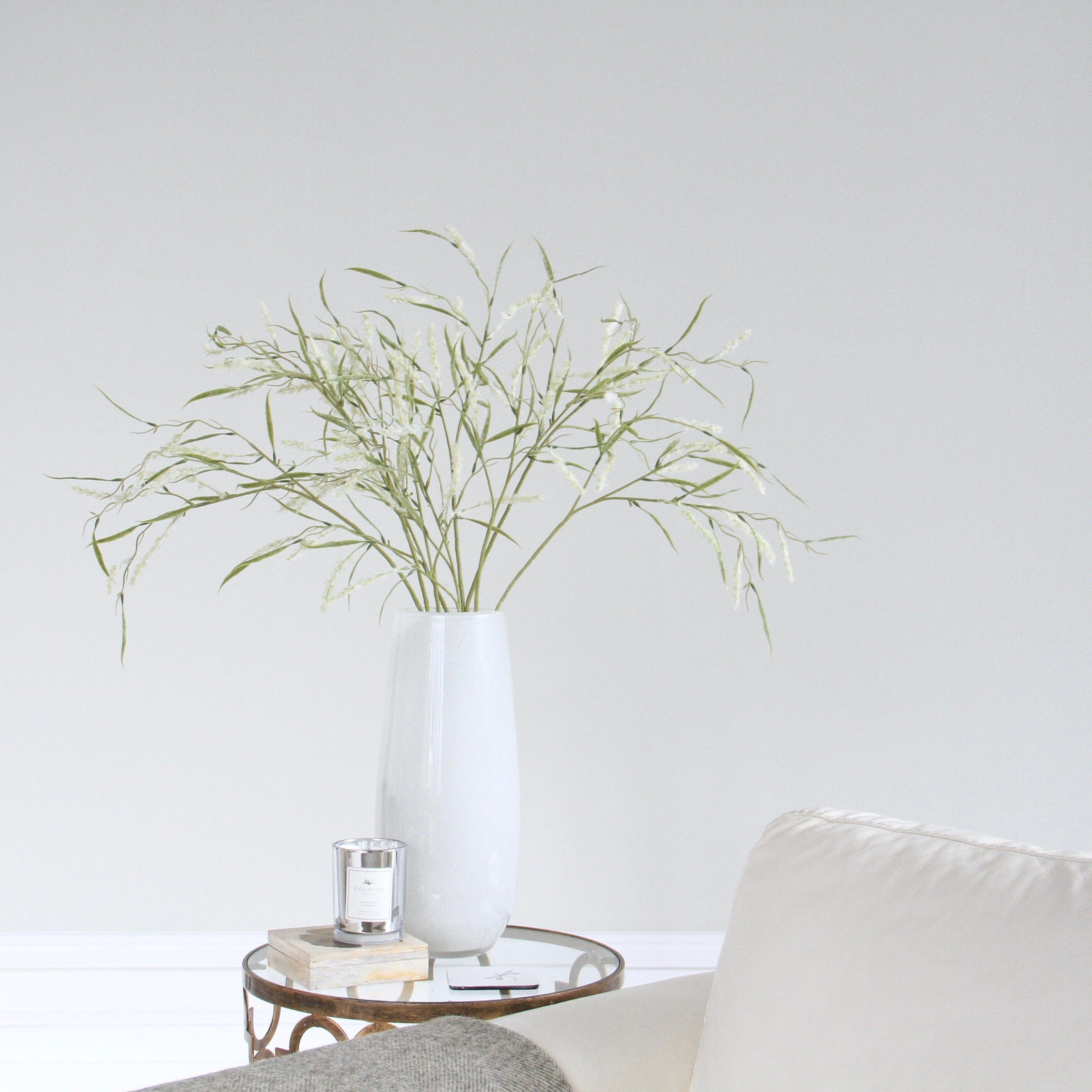 Artificial flowers luxury lifelike faux Artificial Green Tall Foxtail Grass realistic silk single stems buy online from The Faux Flower Company