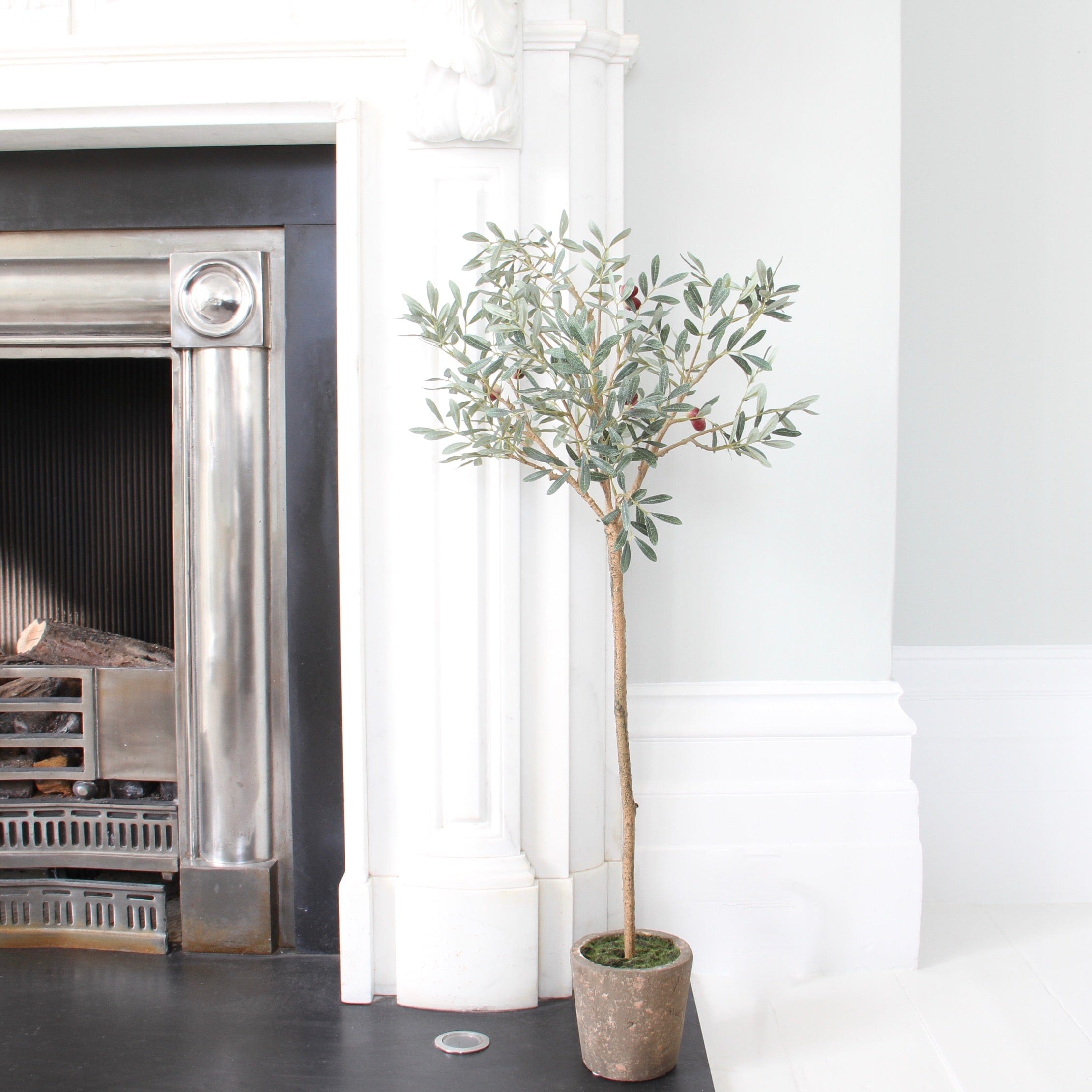 Artificial flowers luxury lifelike faux Artificial Olive Tree in Clay Pot realistic silk Plants buy online from The Faux Flower Company AHCH-1822