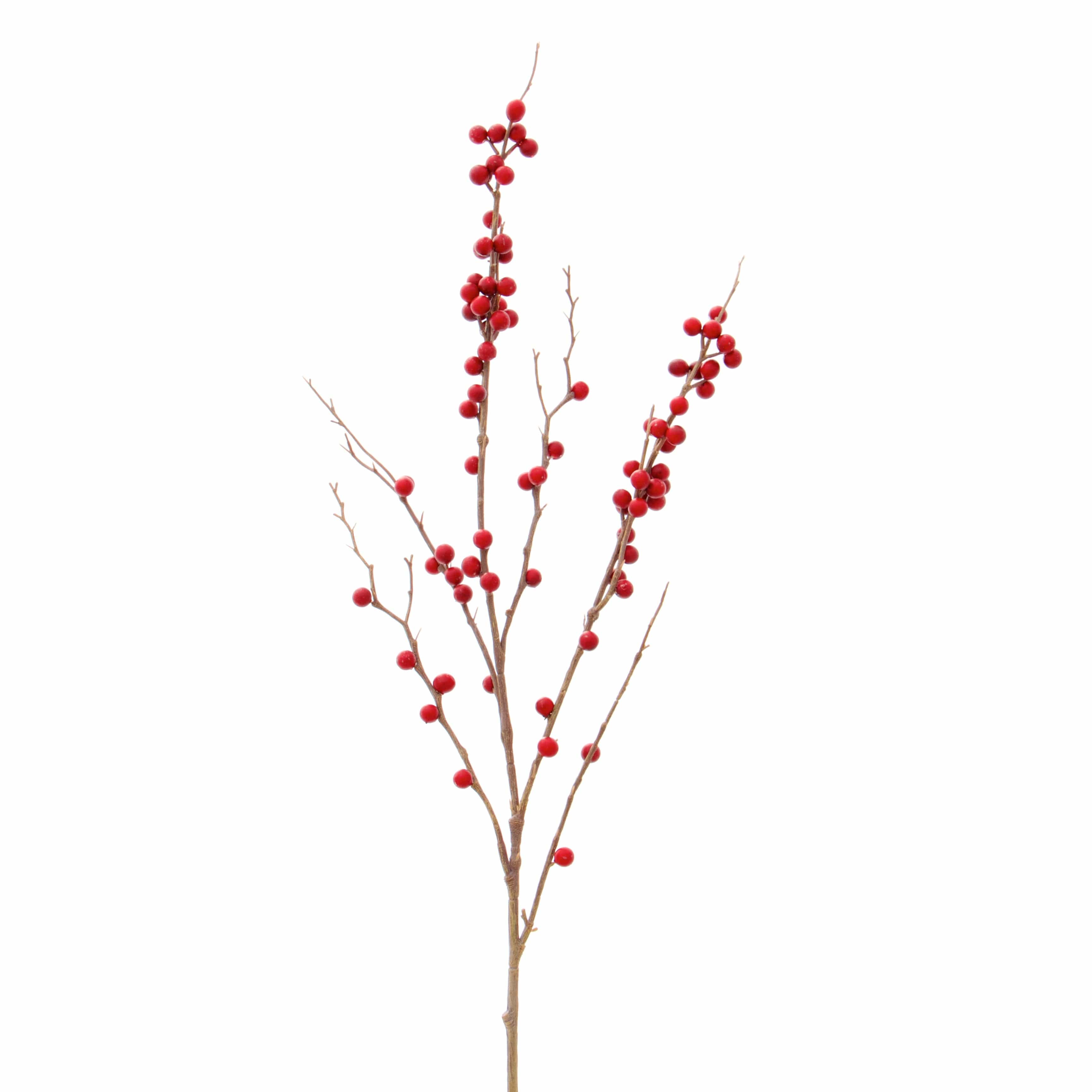 Artificial flowers luxury lifelike faux Artificial Tall Red Berries realistic silk single stems buy online from The Faux Flower Company