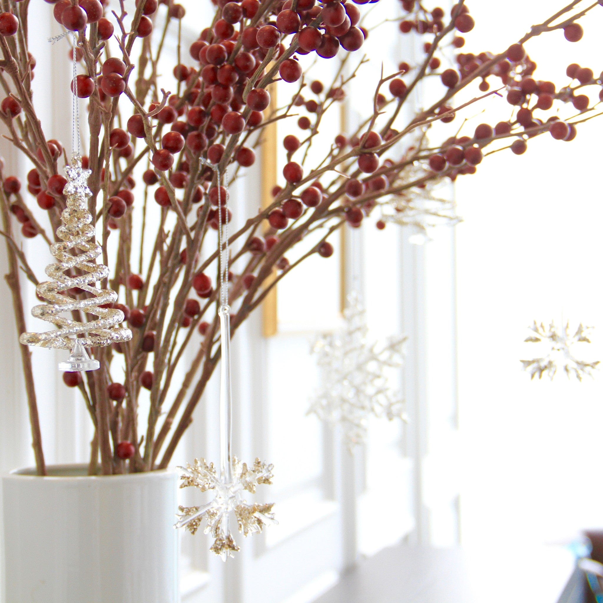 Artificial flowers luxury lifelike faux Artificial Tall Red Berries realistic silk single stems buy online from The Faux Flower Company