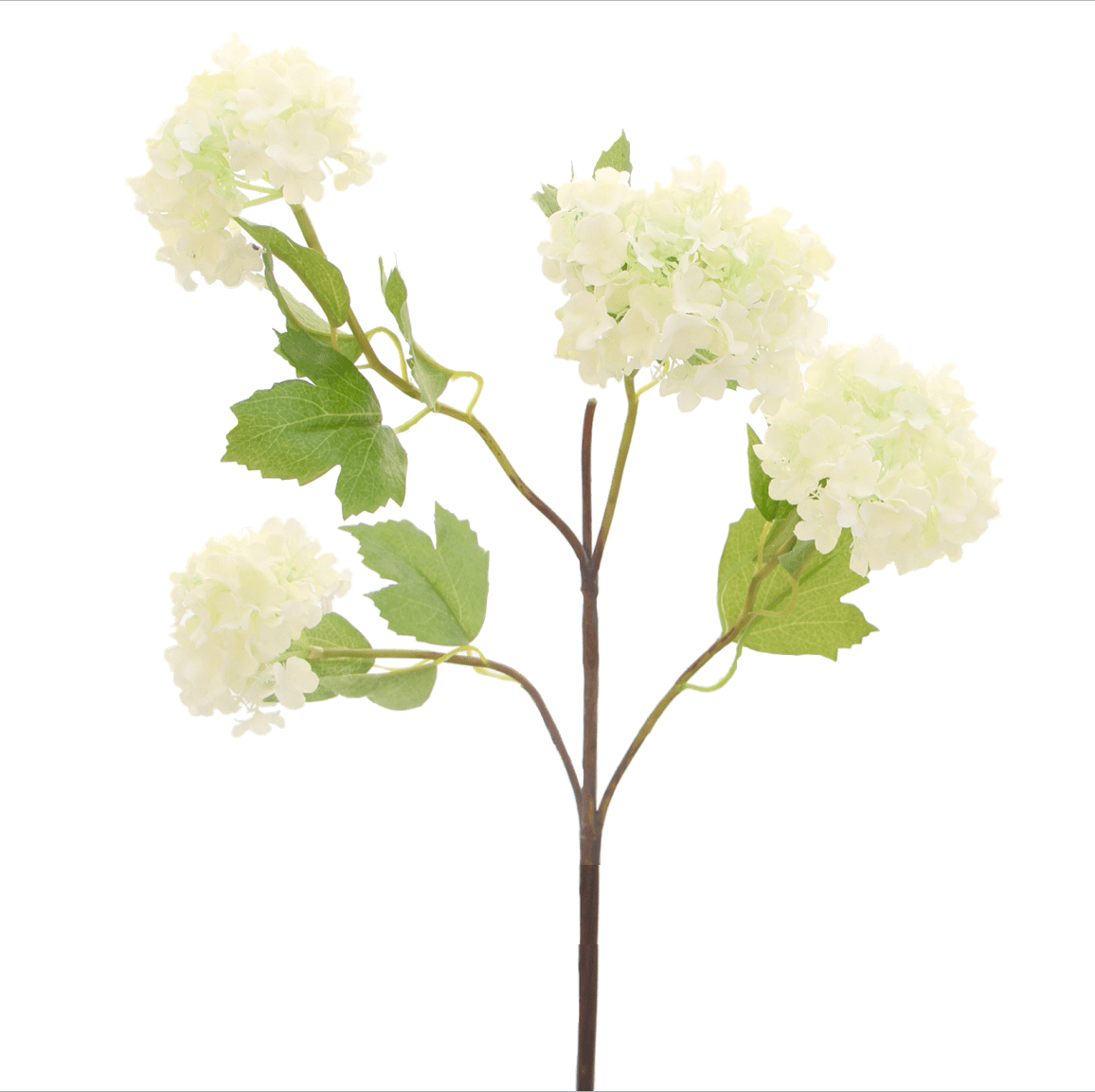 Artificial flowers luxury lifelike faux Artificial White Viburnum realistic silk single stems buy online from The Faux Flower Company