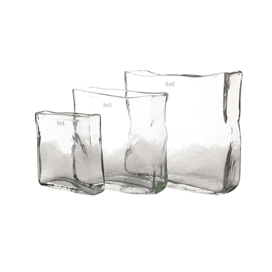 Artificial flowers luxury lifelike faux Clear Rectangular Vase realistic silk Vases buy online from The Faux Flower Company ABV0249