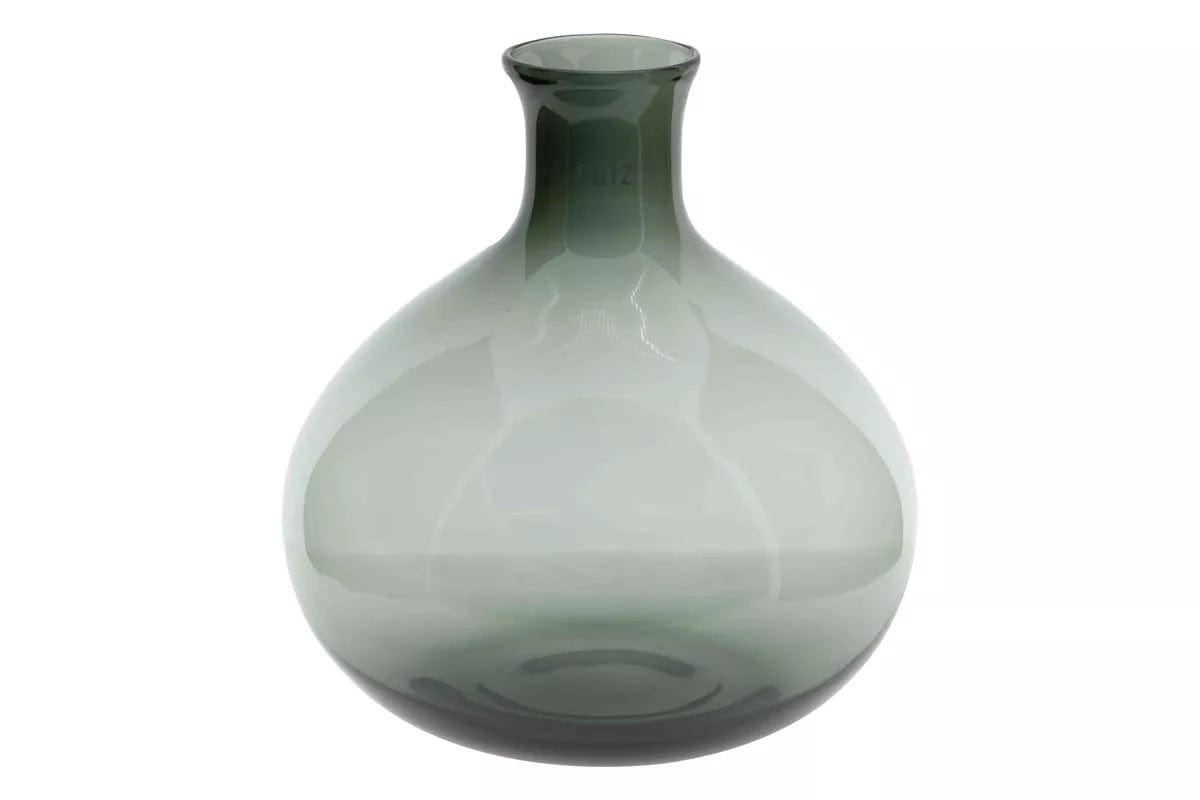 Artificial flowers luxury lifelike faux Smoky Grey Bulb Vase realistic silk Vases buy online from The Faux Flower Company ABV0203