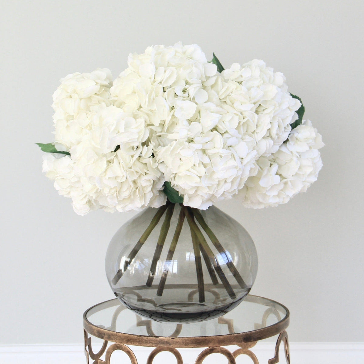 Realistic Smoky Grey Bulb Vase ABV0203 by The Faux Flower Company