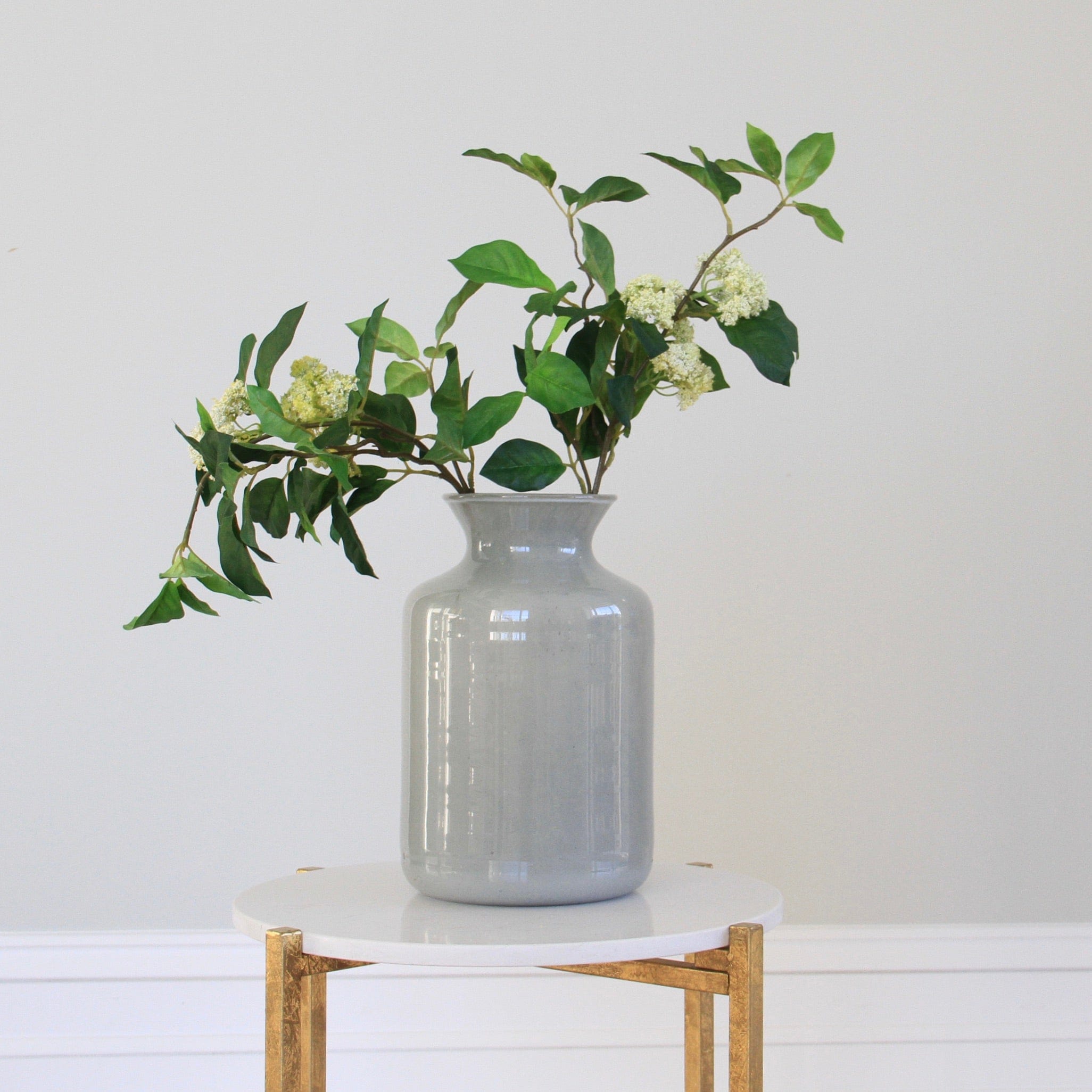 Grey Funnel Neck Vase - Large (PRE-ORDER)