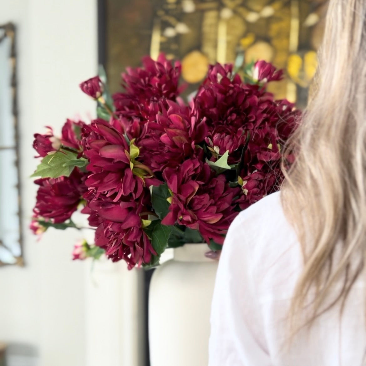 6 Tips on styling your own faux flower arrangement for autumn