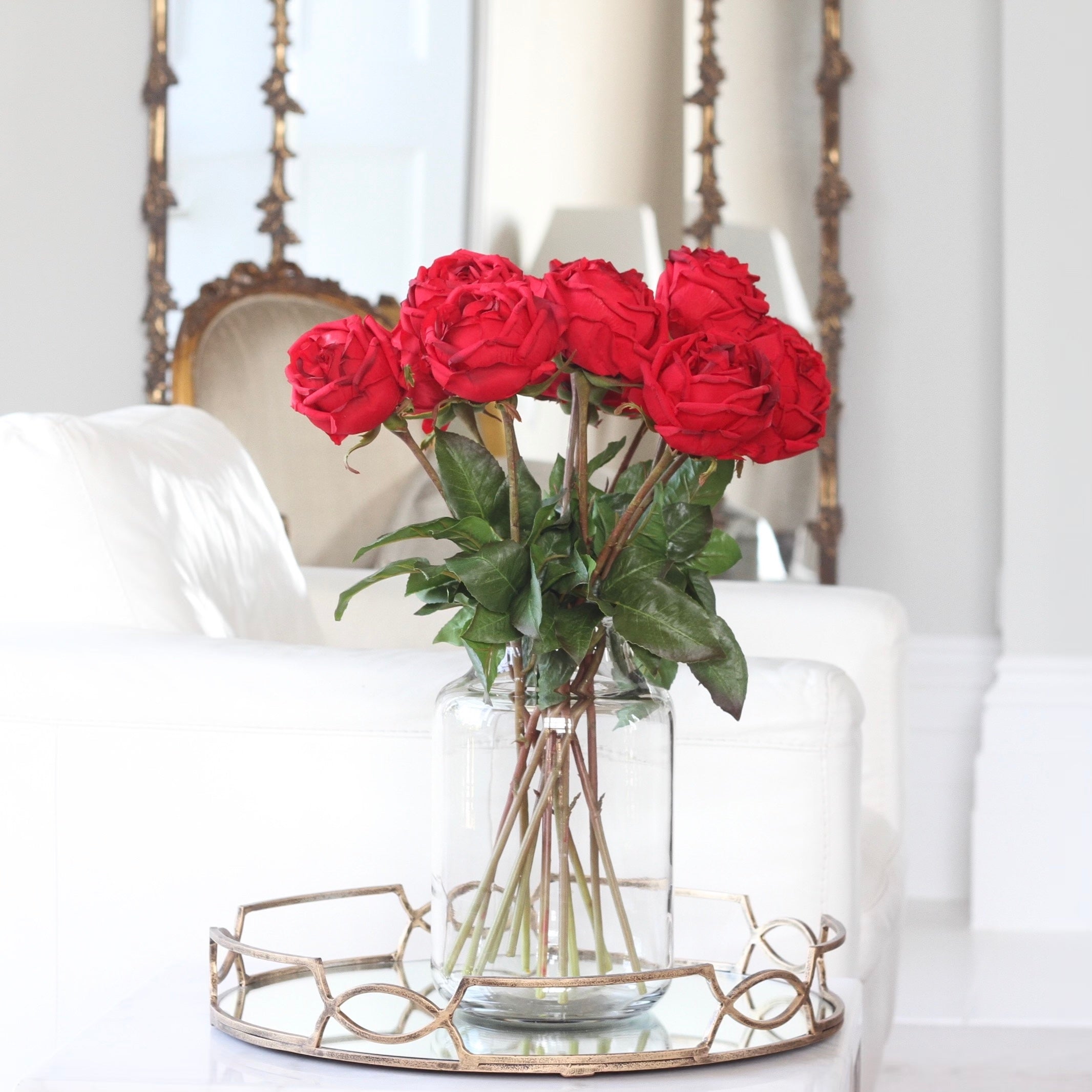 artificial red roses for valentines day, perfect faux red roses that last forever 