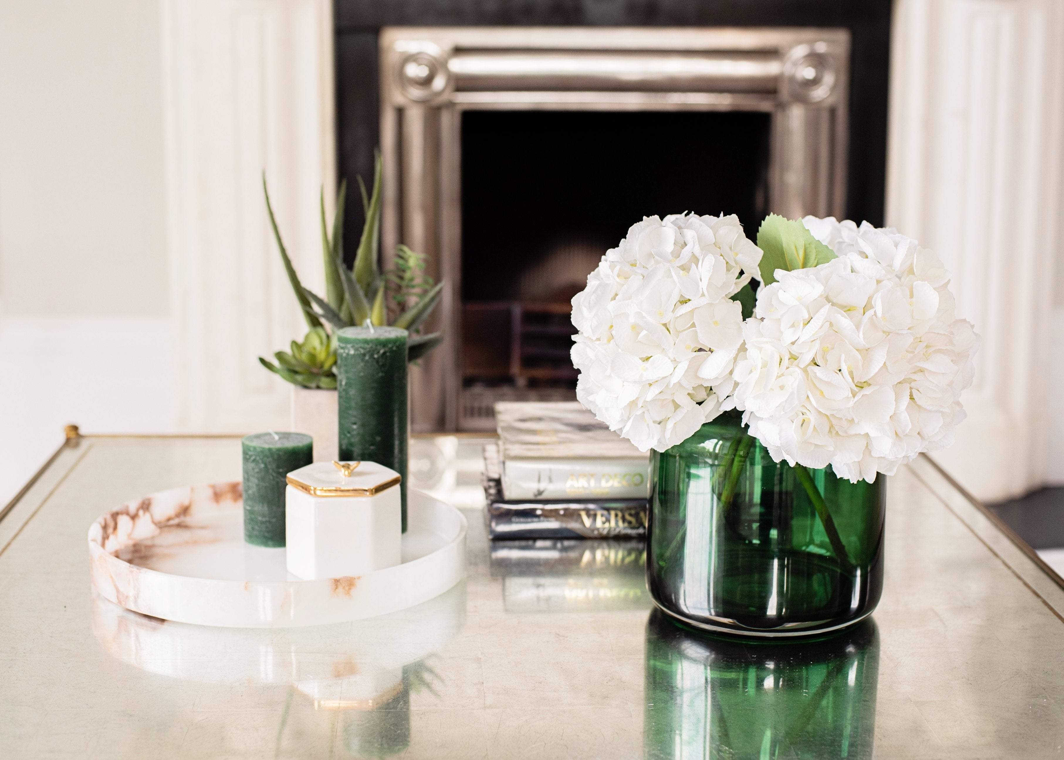 New realistic artificial flowers, faux flower arrangements & luxurious vases, highest quality materials