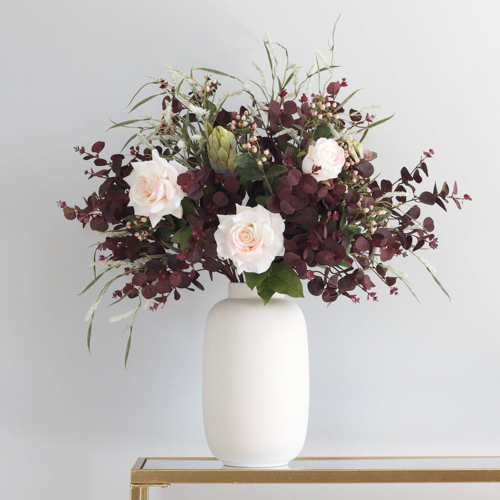 Autumn Plum Artificial Flower Bouquet