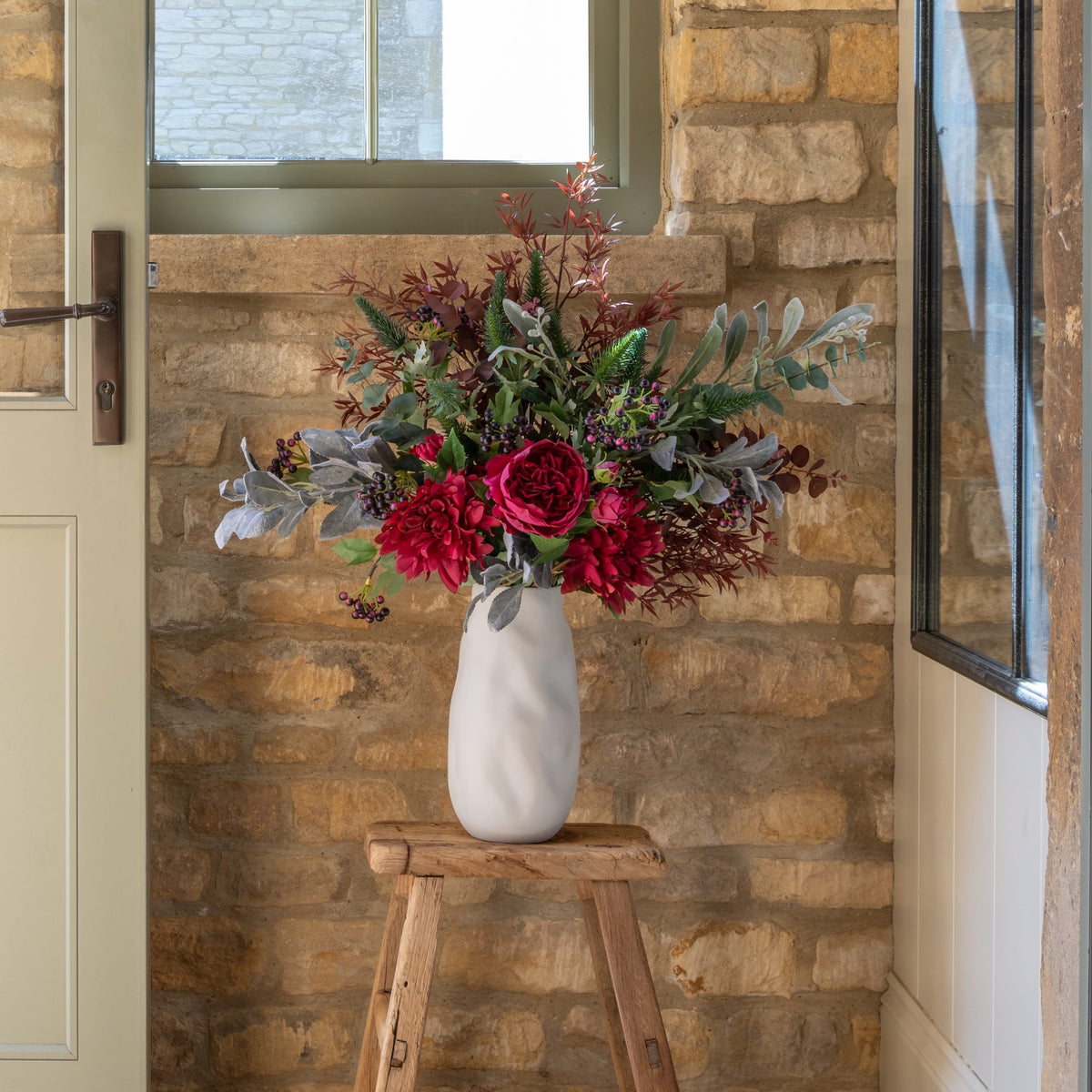 Burgundy Beauty Artificial Flower Arrangement