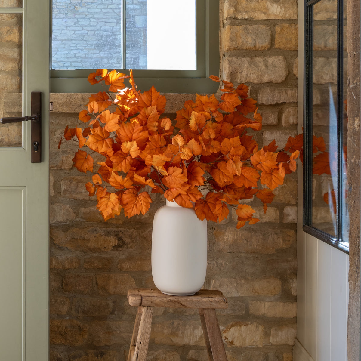 Artificial Orange Autumnal Leaves