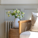 Artificial White & Green Hellebore