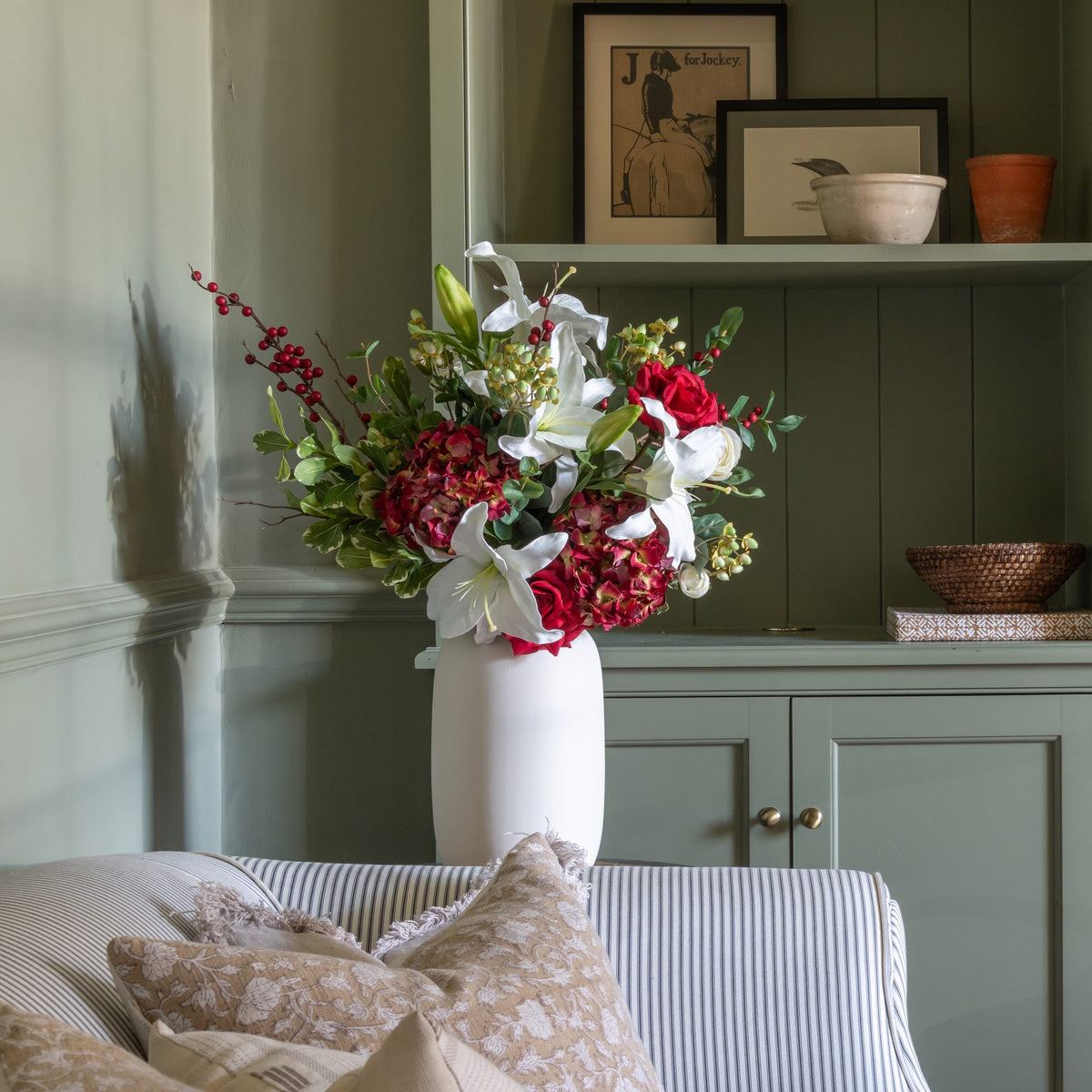 Christmas Artificial Flower Arrangement