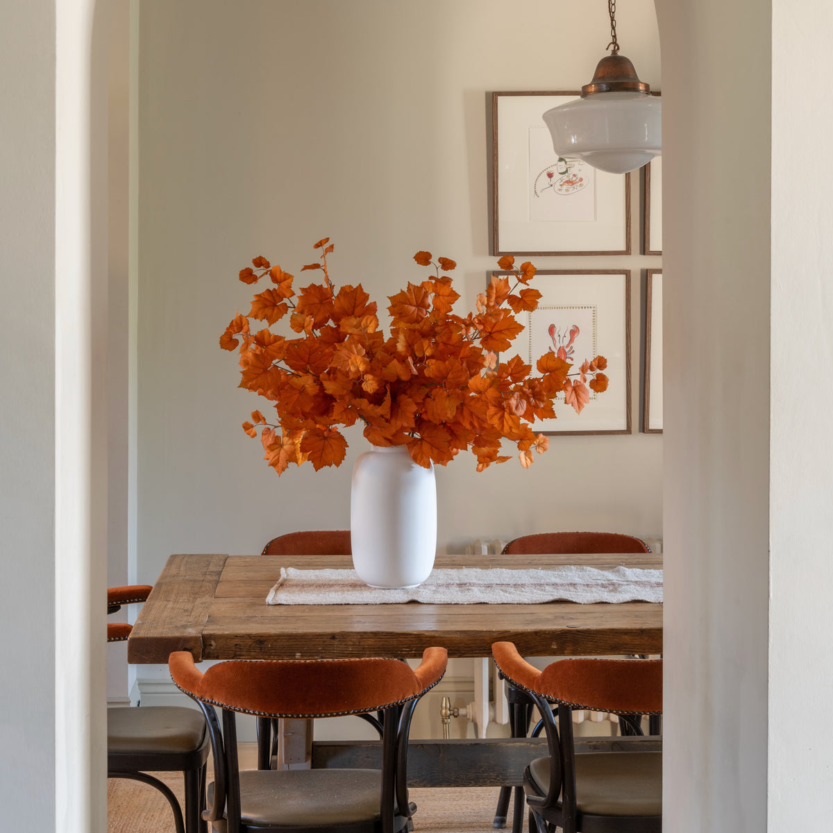 Artificial Orange Autumnal Leaves