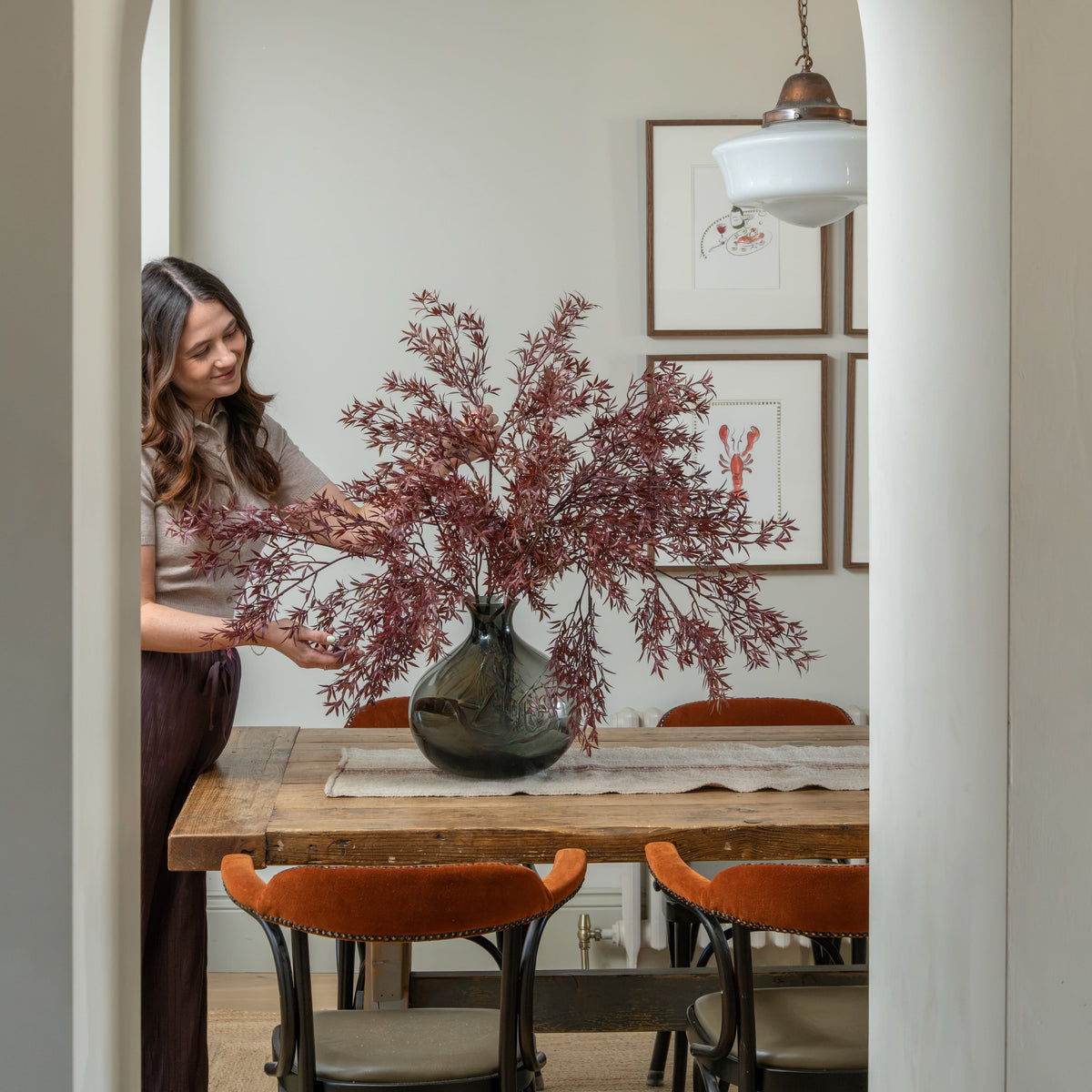 Artificial Burgundy Acer Branch