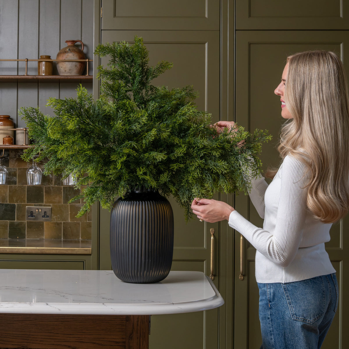 Artificial Cypress Bush