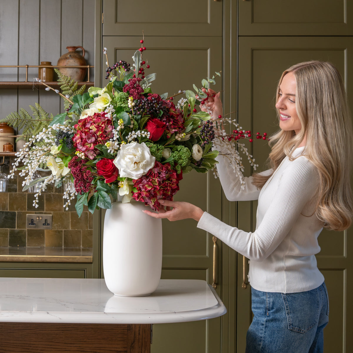 Winter Splendour Artificial Flower Arrangement