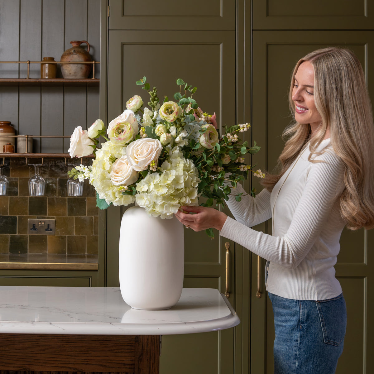 Snowberry Bliss Artificial Flower Arrangement