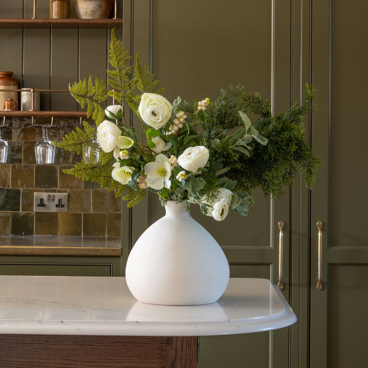 Winter Woodland Artificial Flower Arrangement