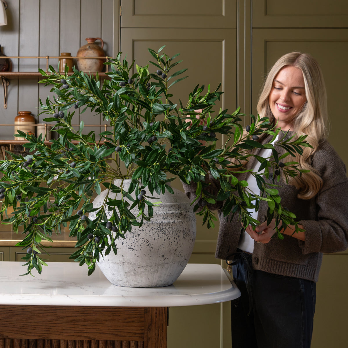 Artificial Olive Branch