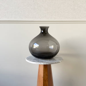 Smoky Grey Bulb Vase