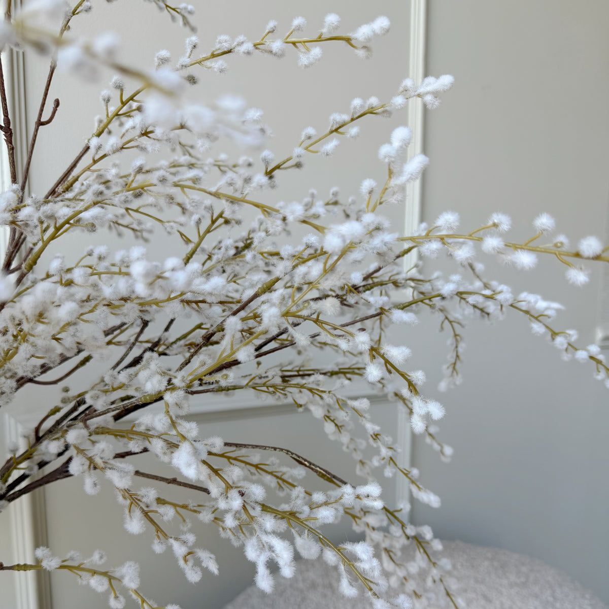 Artificial White Willow Spray