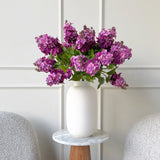 Artificial Real Touch Deep Pink Lilac Spray