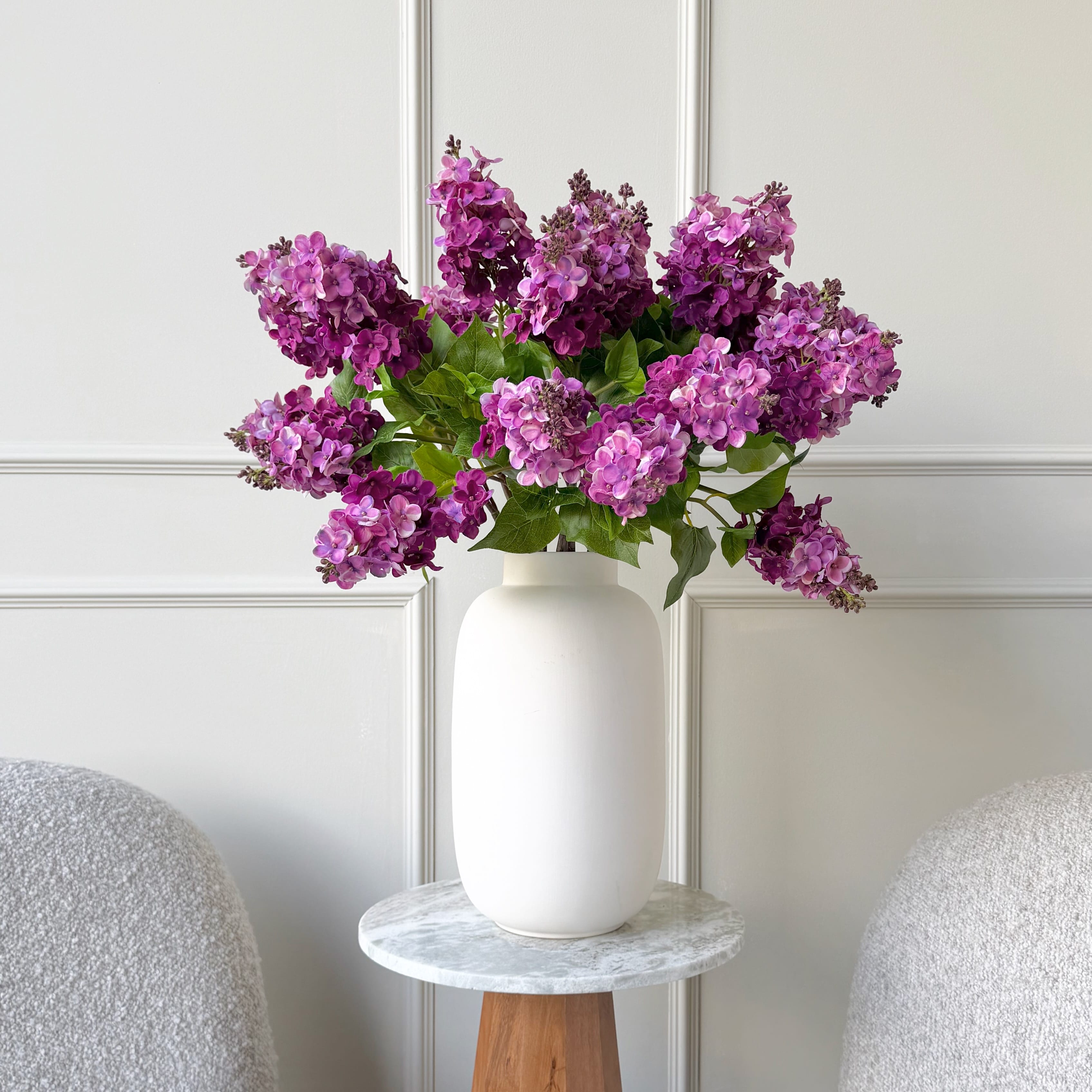 Realistic Artificial Deep Pink Lilac Spray ABY2361CRPU by The Faux Flower Company