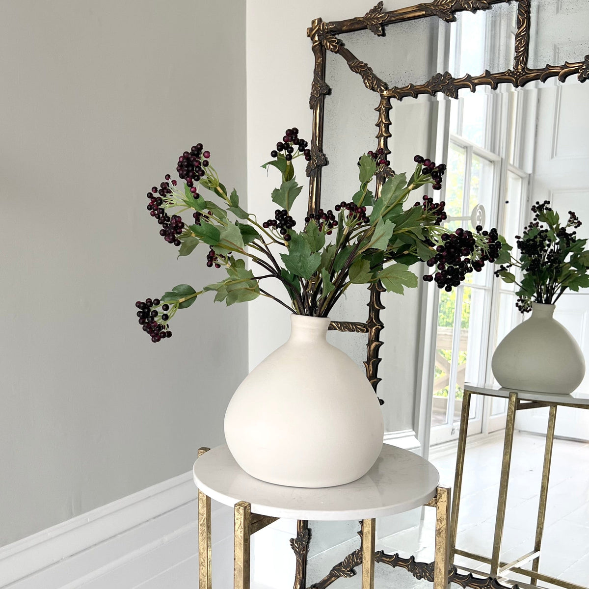 Realistic Artificial Black Berries ABX8116BK by The Faux Flower Company