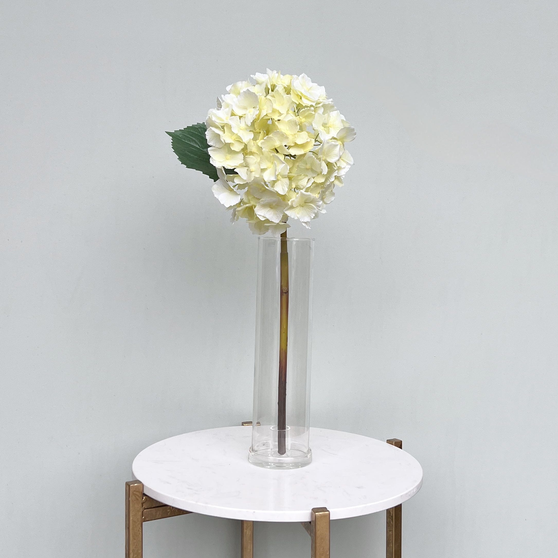Artificial Cream Hydrangea Lacecap Stem