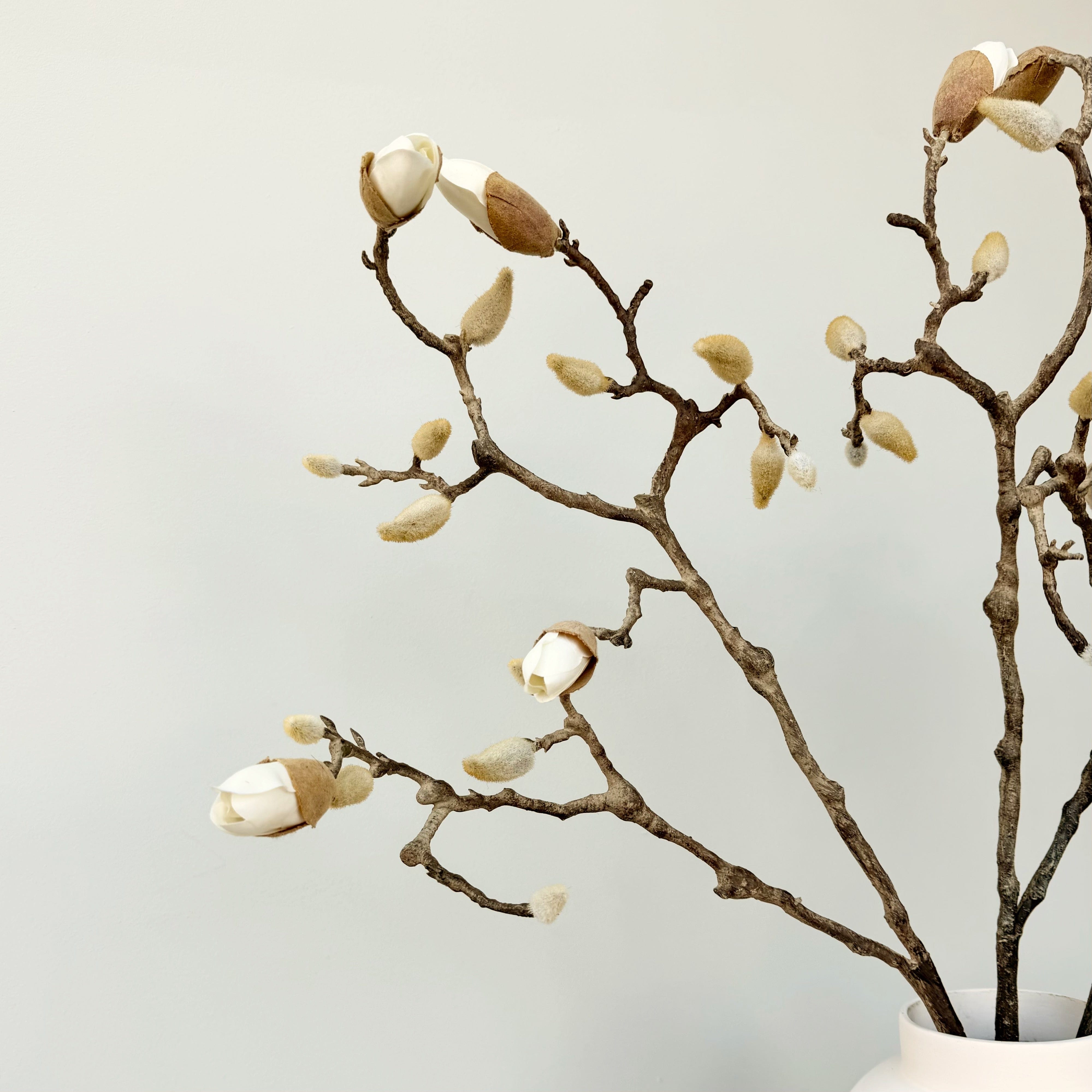 Realistic Artificial Magnolia Branch with Buds ABZ4126BR by The Faux Flower Company