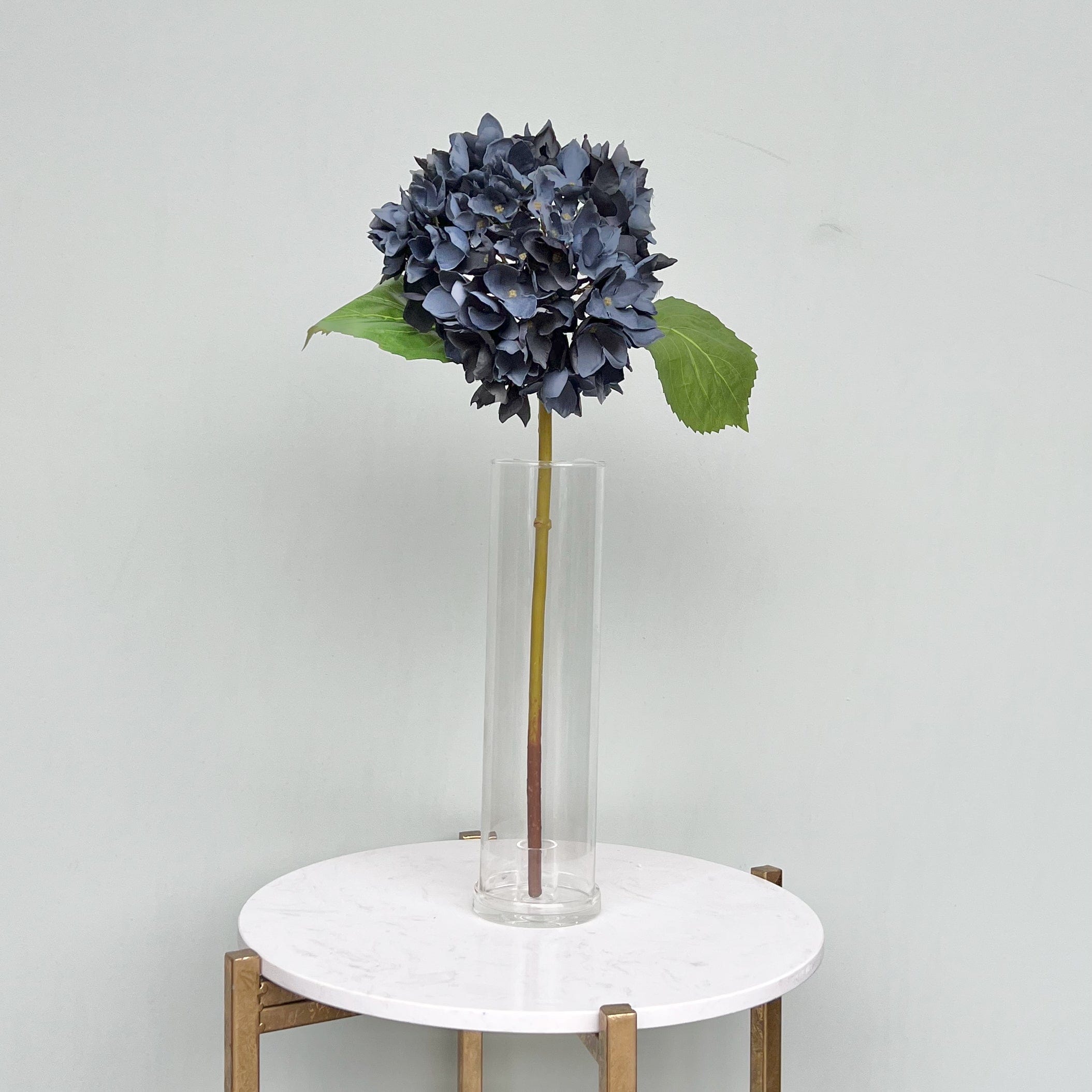 Artificial Navy Blue Hydrangea Stem