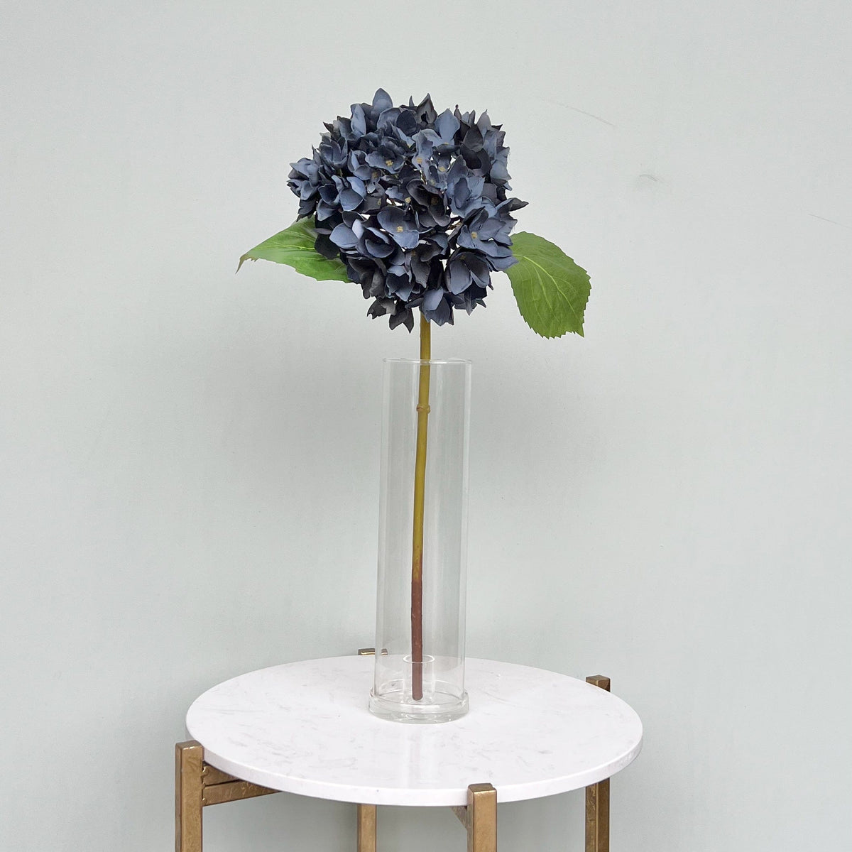 Realistic Artificial Navy Blue Hydrangea ABX5005DBL by The Faux Flower Company