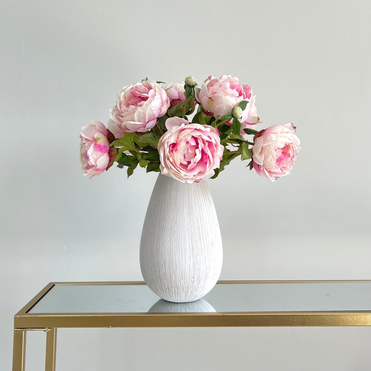 Realistic Artificial Pink Classic Peony ABY6043PK by The Faux Flower Company