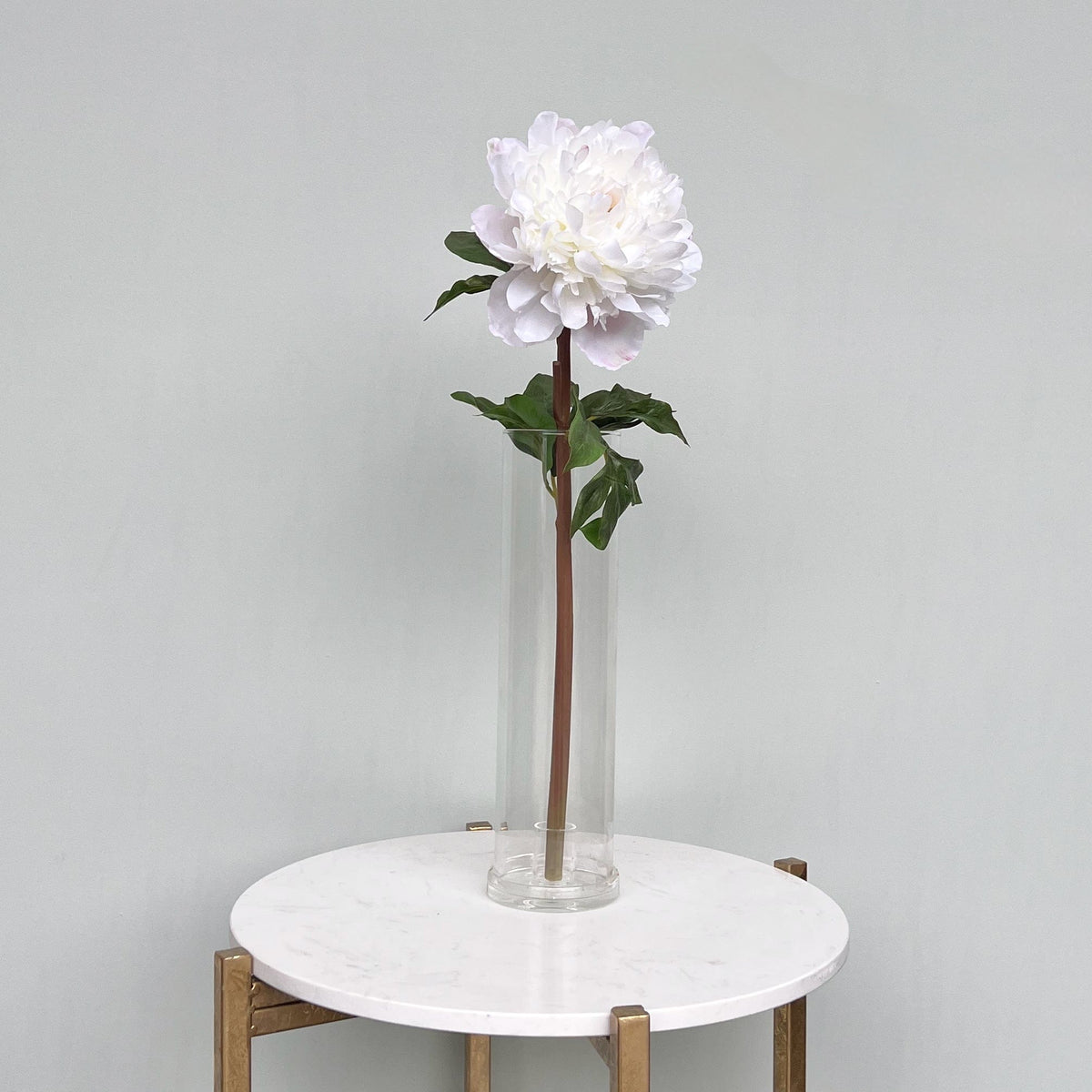 Realistic Artificial White Extra Large Peony ABY4046WH by The Faux Flower Company