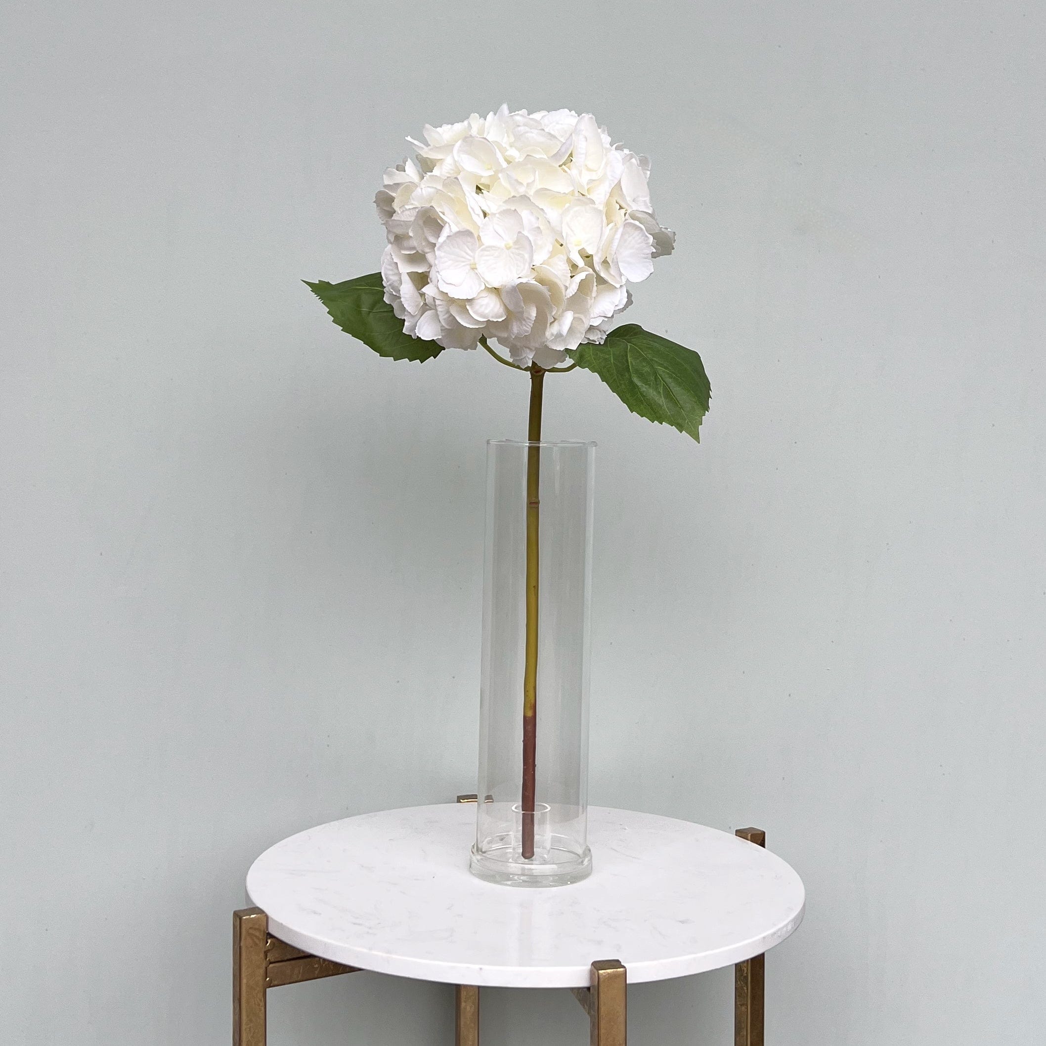Artificial flowers luxury lifelike faux Artificial White Hydrangea realistic silk  single stems buy online from The Faux Flower Company